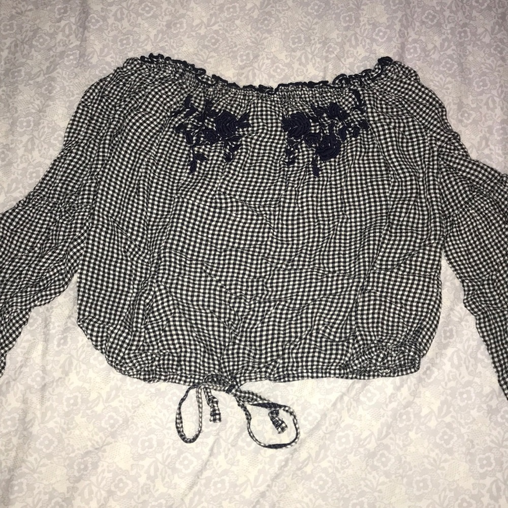 Hollister strapless blouse